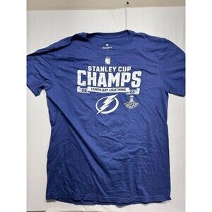 Tampa Bay Lightning 2020 Stanley Cup Fanatics Gray Unisex Roster T-Shirt Size L